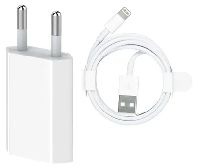 Obrázek produktu pro Nabíjecí adaptér kompatibilní s Apple, 220V, 5W, s Lightning kabelem
