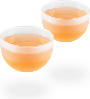 Produktbild von Melina Teetassen / Teecups / Glascups, 2 Glastassen je 120ml, classic gefrosted