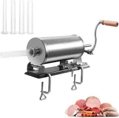 Produktbild von Professioneller Wursthüller 3L mit 4 Füllrohren und Tischklemmen