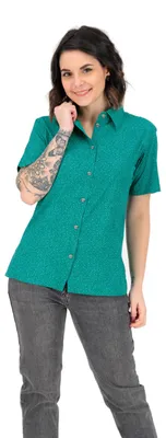 Productafbeelding van DEPROC Active dames outdoorblouse Sudbury II, turquoise, maat 38