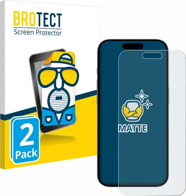 Produktbild von 2x BROTECT Schutzfolie für Apple iPhone 15 Pro Max Displayschutz Displayschutzfolie Folie Matt Entspiegelungsfolie