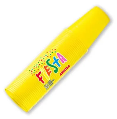 Gläser gelb 200 ml, 50 Stück