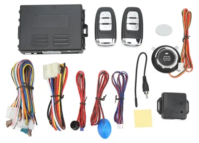Image de Système d'accès sans clé 12 V pour voiture, démarrage par bouton-poussoir, dispositif antivol, télécommande, verrouillage centralisé, kit pour voiture