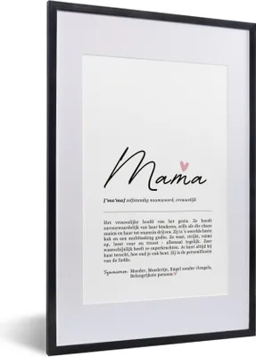 Produktbild von MuchoWow® Gerahmtes Poster rvm-mama-2 40x60 cm - Poster mit Schwarzem Bilderrahmen Wandposter Rahmen Foto Bilder - Poster in Rahmen