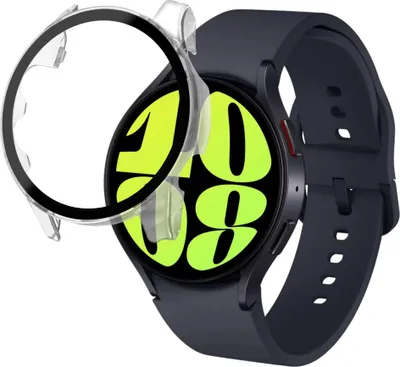 Produktbild von Hülle für Samsung Galaxy Watch 6 44mm - Transparent Hartschutz Displayschutzfolie Phonillico®