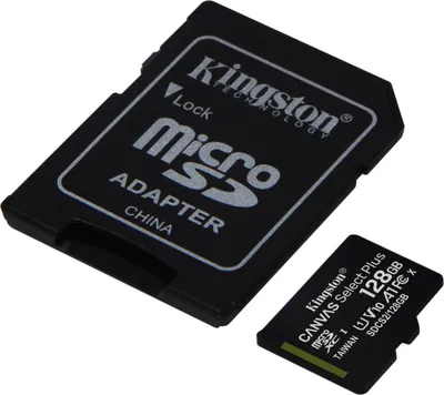 Image de Kingston Canvas Select Plus, 128Go, micro SDXC, SDCS2/128Go, UHS-I U1 (Class 10), avec un