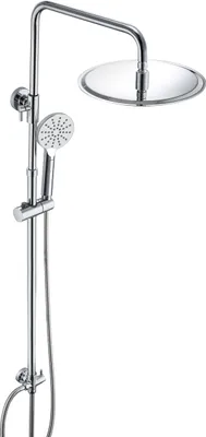Immagine prodotto di JOHO Colonna Doccia Acciaio Inox Senza Miscelatore Fori Muro Regolabili Set Doccia a Pioggia Con Soffione Doccia in acciaio INOX 30 * 30 quadrato