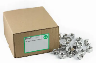 Produktbild von DekorStal Edelstahl Sechskantmutter DIN 934 M8 - 500 Stk.