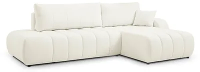 Produktbild von Ecksofa mit Schlaffunktion Baloa rechts Elfenbein