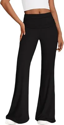 Produktbild von REORIA Damen Leggings Hose Elegant Weites Bein Schwarz L