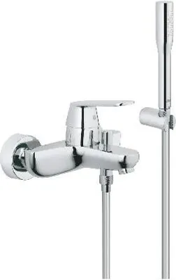 Produktbild von Grohe Eurosmart Cosmopolitan Wannenbatterie mit Brausehalter und Brauseschlauch chrom - 32832000