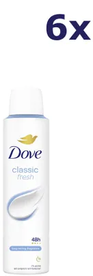 Produktbild von 6x Dove Deospray – 200 ml Classic Fresh