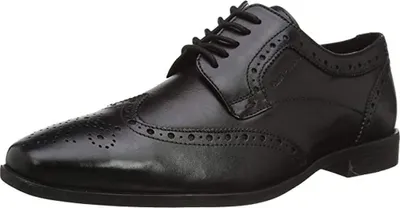 Produktbild von Hush Puppies - Jungen Halbschuhe "Elliot", Leder FS7316 (28 EU) (Schwarz)