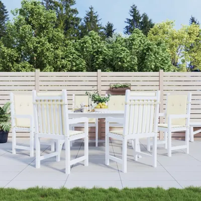 Produktbild von "im Angebot" Gartenstuhlauflagen für Niedriglehner 6 Stk. Creme 100x50x3 cm - Gartenmöbelauflagen CC6865