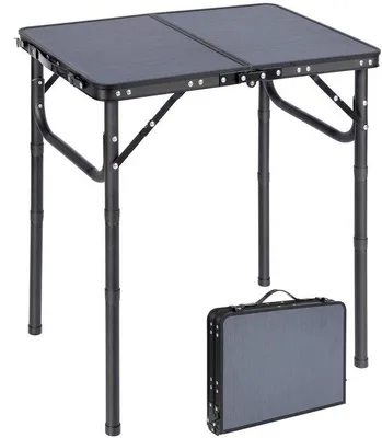 Produktbild von Dailygoods - Kleiner Campingtisch 60 cm - Tragbarer Aluminium Klapptisch
