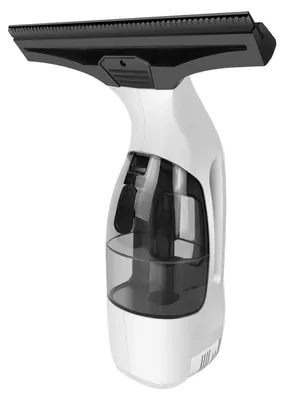 Image de Aspirateur à vitres sans fil - Nettoyeur de vitres sans fil - Puissance d'aspiration de 20 W et 2000 Pa - Batterie de 3500 mAh - Autonomie de 50 minutes - Réservoir de 150 ml + Flacon pulvérisateur de 300 ml