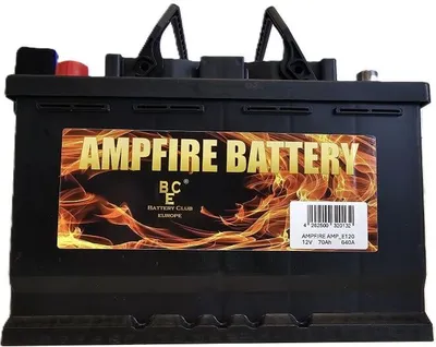 Produktbild von AMPFIRE E12 Starterbatterie 12V 70 AH 640A "PLUSPOL LINKS"