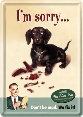 Produktbild von Nostalgic-Art - Blechpostkarte - Word Up - I´m Sorry ...