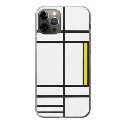 Produktbild von MuchoWow® Handyhülle Schutzhülle Hülle für iPhone 13 Pro Komposition in Weiß, Rot und Gelb - Piet Mondrian Silikon Softcase Handy Hülle - Handy-Tasche