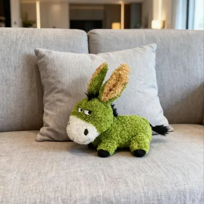 Produktbild von Plüsch Esel Hundespielzeug Kuscheltier bissfest interaktiv für kleine mittlere & große Hunde