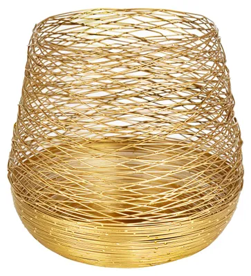 Produktbild von Kaheku Windlicht Positano gold 30 Ø 30h 1120016438