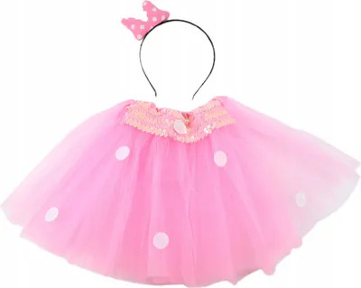 Produktbild von Maus Kostüm Mädchen Rosa - Rock & Ohren-Haarreif für Karneval & Fasching 100-130cm
