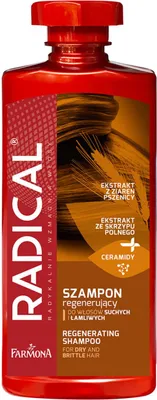 Produktbild von Farmona Natural Radical Regenerating Shampoo for Dry and Brittle Hair 400ml