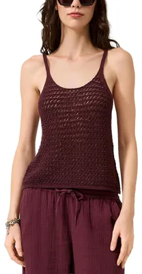 Productafbeelding van s.Oliver dames trui met open structuur – Regular fit, gebreid met open details, metallic look