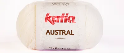 Produktbild von AUSTRAL von Katia - BLANCO (1) - 50 g / ca. 140 m Wolle