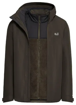 Produktbild von Jack Wolfskin Herren Stonelite 3in1 Jacke obsidian moss L