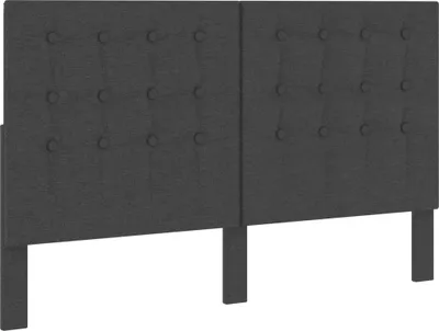 Produktbild von Kopfteil Getuftet Dunkelgrau Stoff 180 x 200 cm