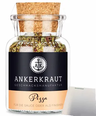 Produktbild von Ankerkraut Pizza Gewürz (45g Glas) + usy Block