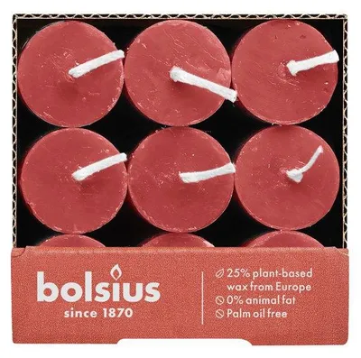 Zdjęcie produktu dla Świeca stołowa Bolsius Rustike, 270/23, opakowanie 9 sztuk, kolor: różowy ("Blossom Pink")