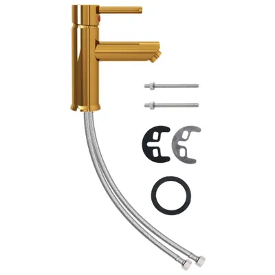 Obrázek produktu pro vidaXL Umyvadlová baterie Golden 130x176 mm
