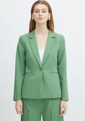 Produktbild von ICHI IHLEXI BL Damen Blazer Kurzblazer Jacke Ein-Knopf-Blazer mit Stretch und Reverskragen