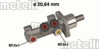 Produktbild von METELLI 05-0420 Bremszylinder Hauptbremszylinder für RENAULT CLIO II (BB0/1/2, CB0/1/2) CLIO II Kasten (SB0/1/2) Thalia I (LB) THALIA II (LU1/2)