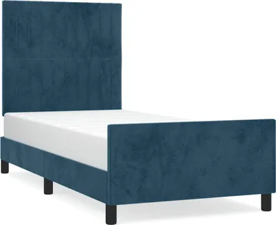 Obrázok produktu pre vidaXL Rám postele bez matraca tmavomodrý 80x200 cm zamat
