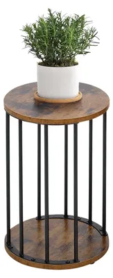 Image de Support métallique rond pour plantes, diamètre 45 cm, stable et robuste