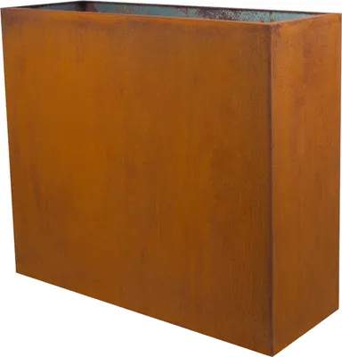 Produktbild von KÖHKO® Designer-Hochbeet aus Cortenstahl Viva 72 x 17 x 62 cm | Pflanztrog in Edelrost-Optik