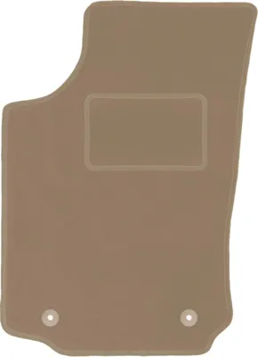 Produktbild von Fahrerfußmatte Velours beige passend für Opel Tigra B (2003-2008, TwinTop, Cabrio) – mit Befestigungen – passgenau