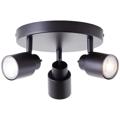 Produktbild von Spotrondell, schwenkbar, Ø 19 cm, 3 x GU10, 4,5 W, 345 lm, inkl. LEDs