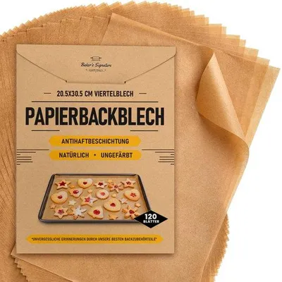 Obrázok produktu pre Papier na pečenie 20 x 30 cm, 120 kusov, na pečenie a varenie