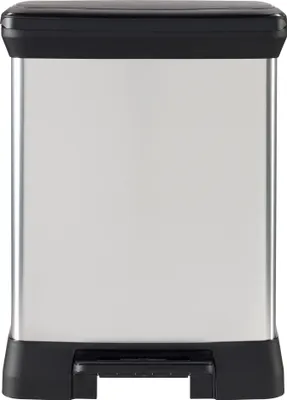Produktbild von DECOBIN Abfalleimer 30L mit Fußpedal silber metallic