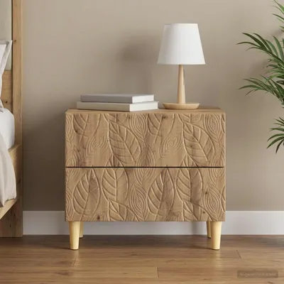 Immagine prodotto di vidaXL Comodino in rovere Artisan 62 x 34,5 x 48 cm in materiale derivato dal legno