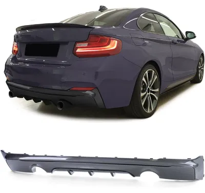 Für BMW 2er F22 F23 2013-2021 mit M-Paket Heckdiffusor Diffusor CARBON OPTIK in der Farbe CARBON von Carparts-Online GmbH