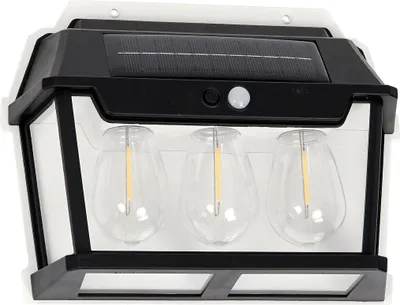 Obrázok produktu pre Solárne nástenné svietidlo trojité 3000K Eko-Light SOLARKI IP44