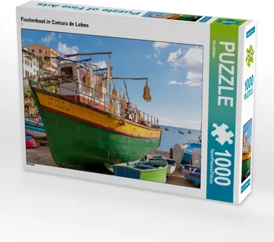 Produktbild von CALVENDO Puzzle Fischerboot in Camara de Lobos | 1000 Teile Lege-Größe 64x48cm Foto-Puzzle für glückliche Stunden