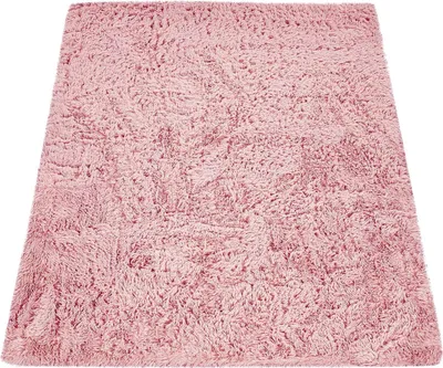Image de Tapis à poils longs pour salon Tapis en fourrure synthétique Shaggy Douillet Rose Dimensions 60 x 100 cm