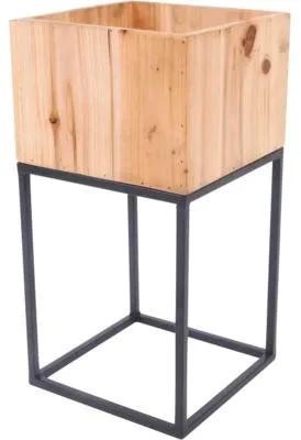 Produktbild von Pflanzständer Lafiora Metall Holz 20 x 20 x 39 cm