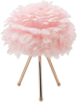 Image de Veilleuse pour chambre à coucher, décoration, lampe de table, 3 températures de couleur,tactile, recharge USB, rose